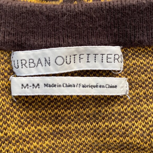 Urban Outfitters Mushroom Sweater Vest Sz M Brown Gold Crop Nature Twee Mini - Picture 7 of 8